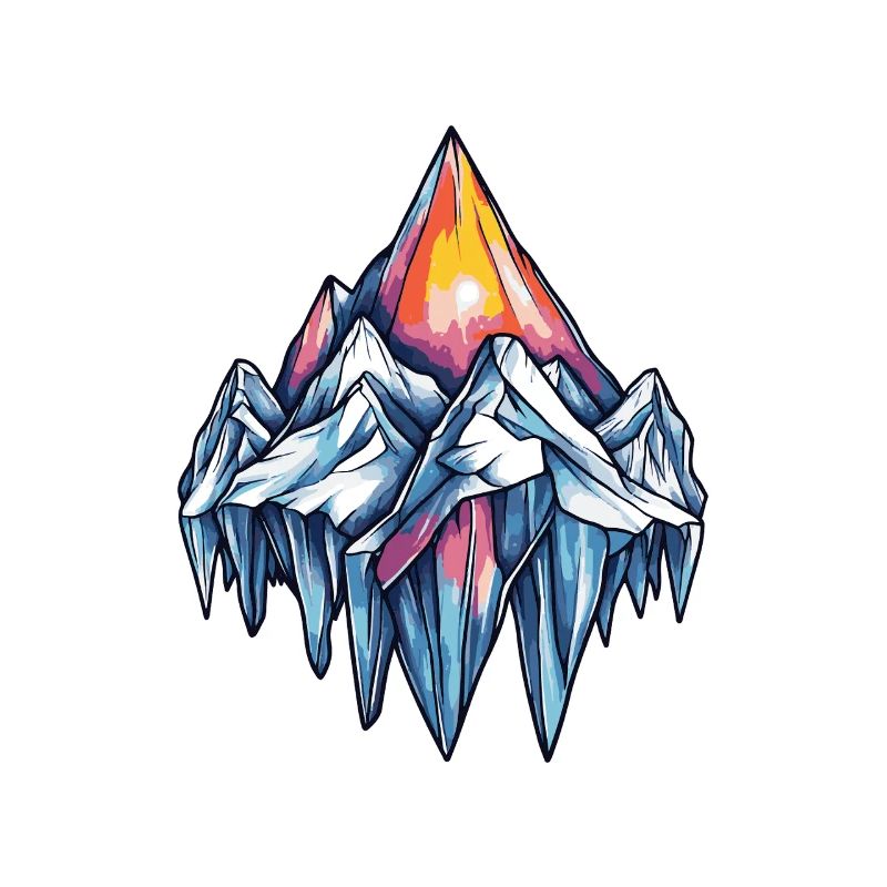 Eisberge Symbol Berge