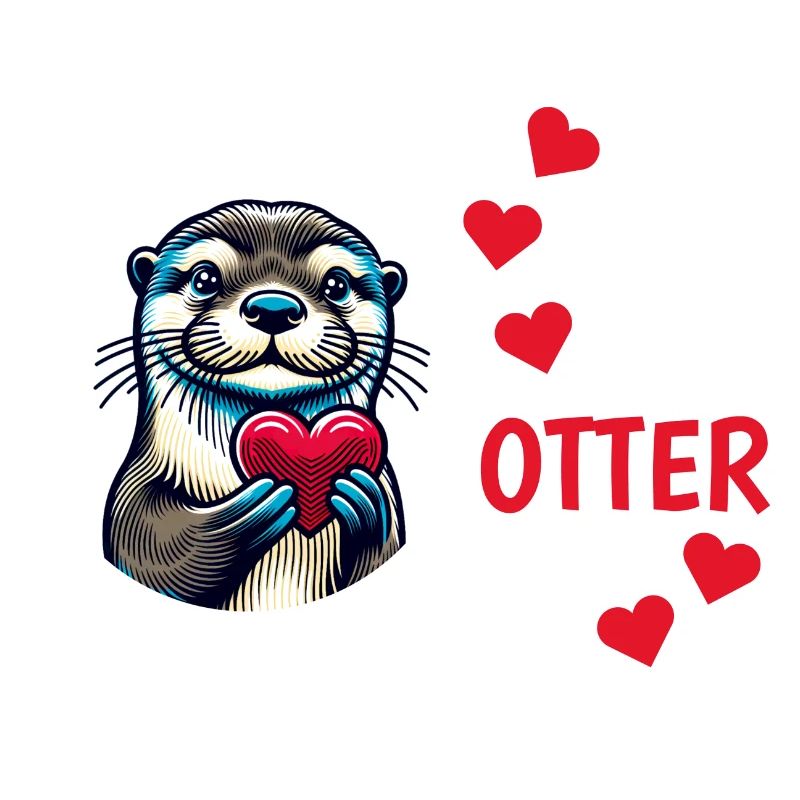 Otter half liebe geschenk