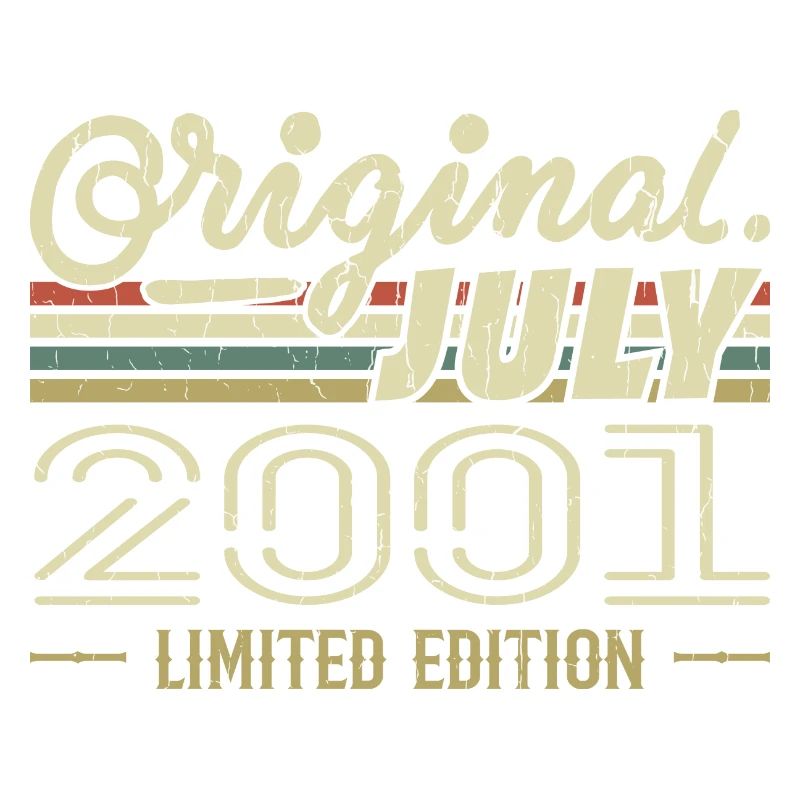 Juli 2001 Original Geburtstagsgeschenk 2001