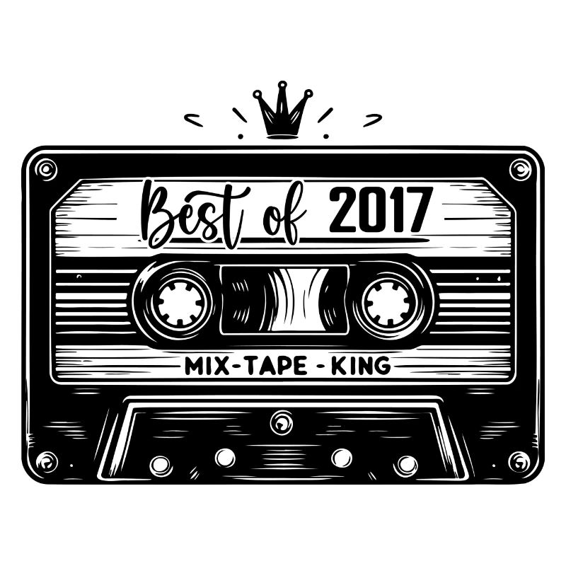 Cassette 2017 Vintage 2017 Millésime 2017 Cadeaux