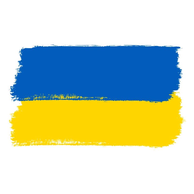 Drapeau de l’Ukraine Brushstyle