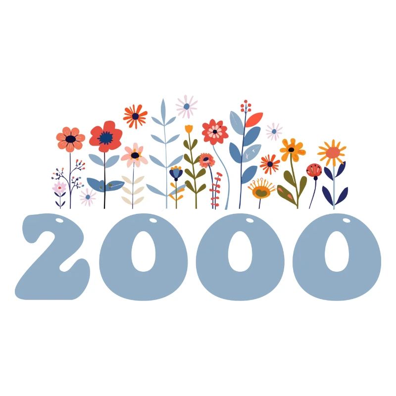 2000 motif floral 2000 thème floral fleurs 2000