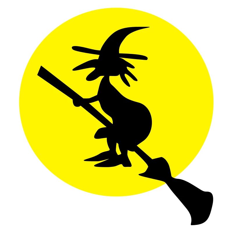 witch and full moon
