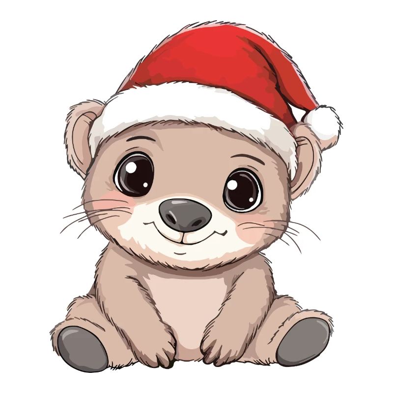 Wombat Noël mignon Noël mignon Noël