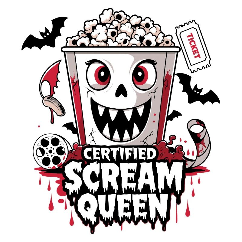 Certifié Scream Queen - Conception de pop-corn d’horreur