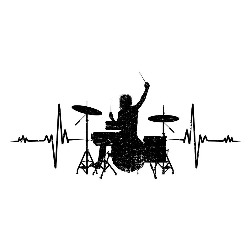 Drummer Heartbeat Drummer Drums Fun Gift