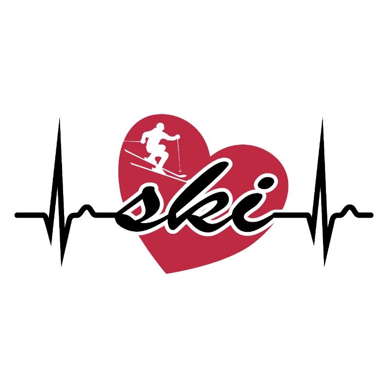 ECG curve - heart curve - pulse - skiing