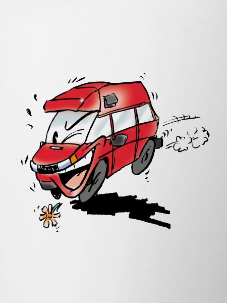 Humorous van