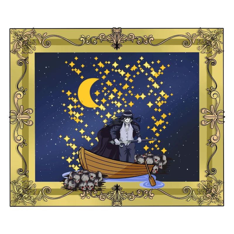 Starry Sky Fantasy Warrior Mystically Magical