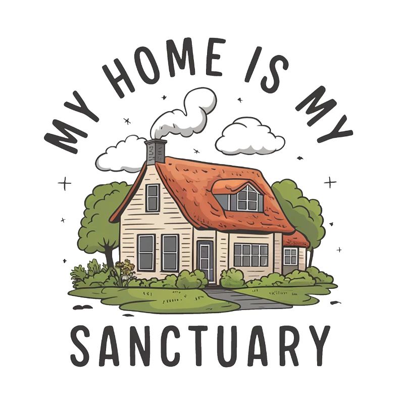 Ma maison est mon refuge.