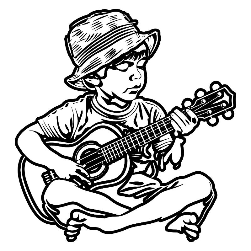 Ukulele Junge