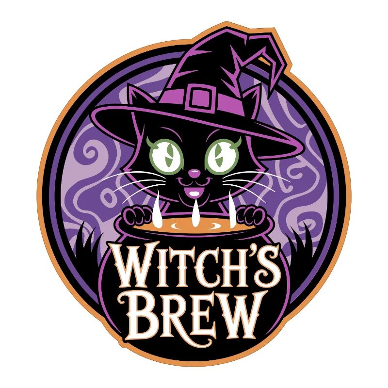 Breuvage de la sorcière – Chat sorcière mystique