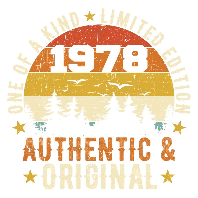 Original 1978 Authentic 1978 Birthday Gift