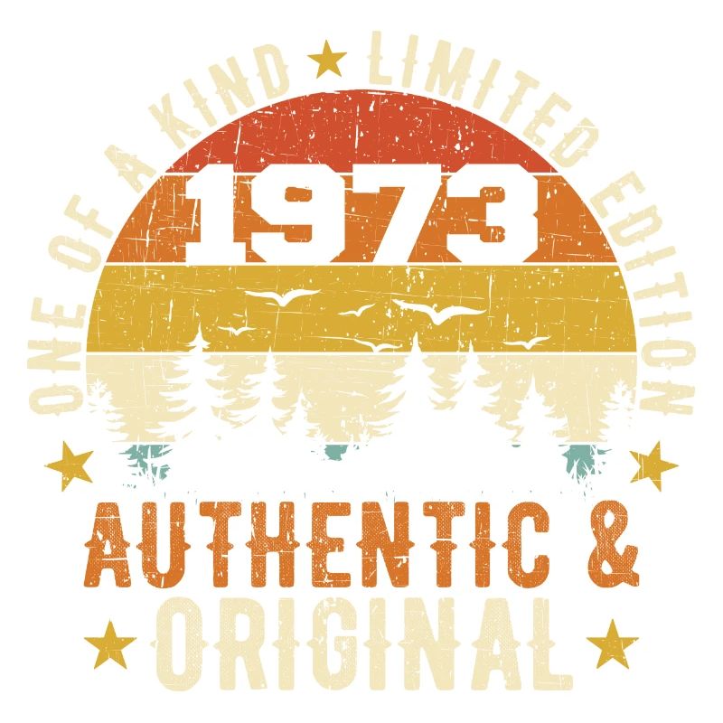 Original 1973 Cadeau D'anniversaire 1973 Authentic