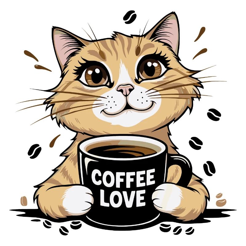 Café Amour Cat Design