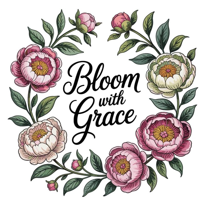 Bloom with Grace – Peony Wreath
