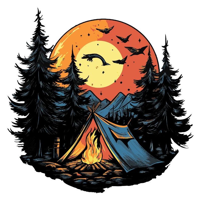 Camping Wald Zelt