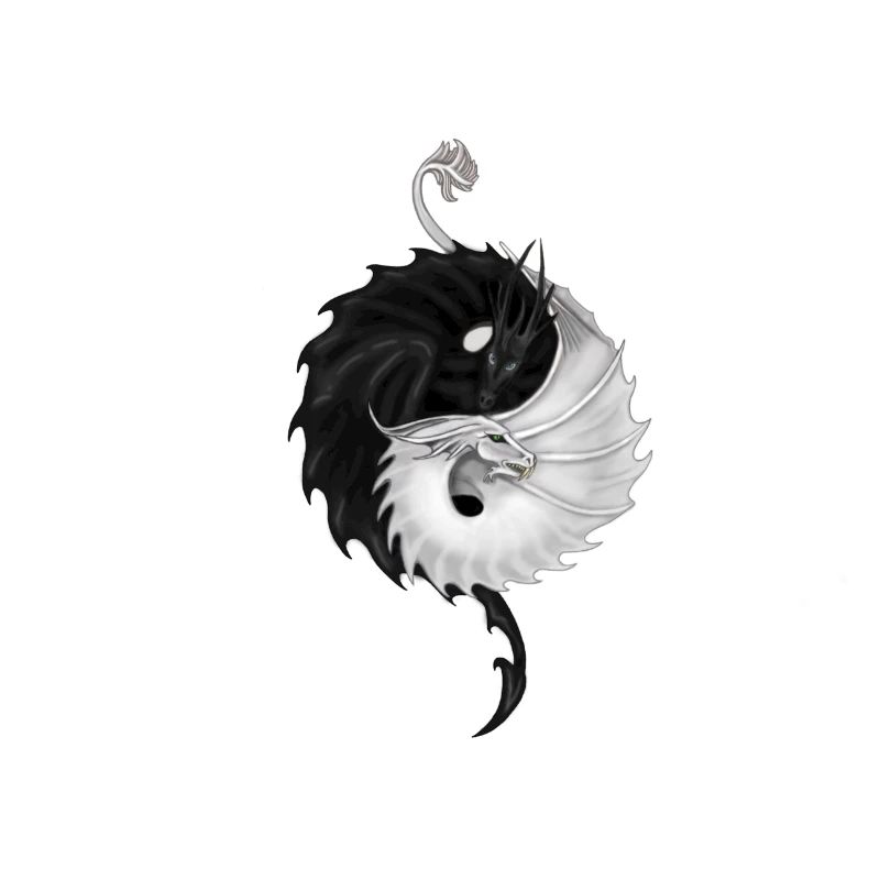 Yin yang dragons