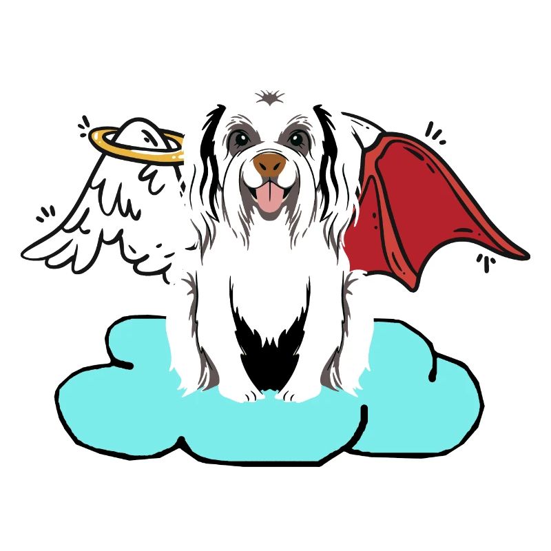 Céleste Satan Chien Hells Chien Diable Ange