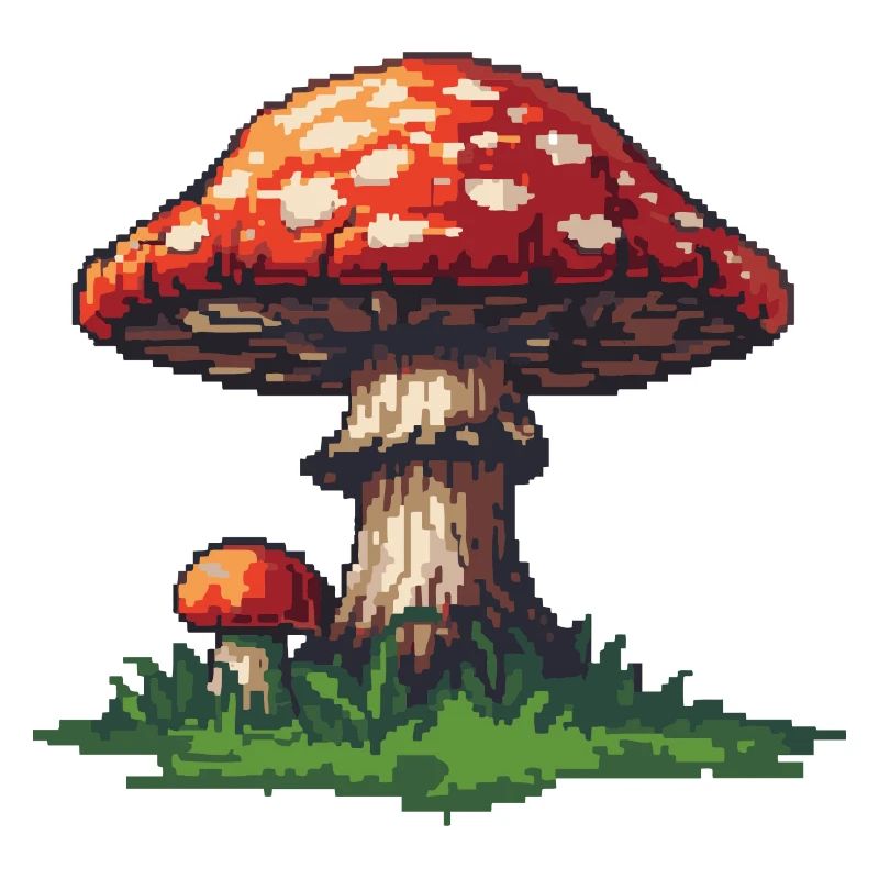 Mushroom Pixel Icon