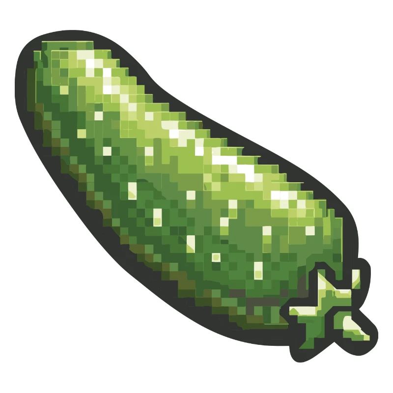 Cucumber Pixel Icon