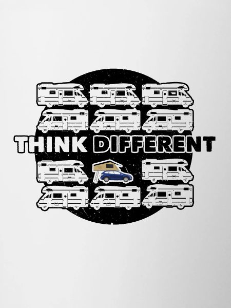 "Think Different" Dachzelt Camper Geschenkidee