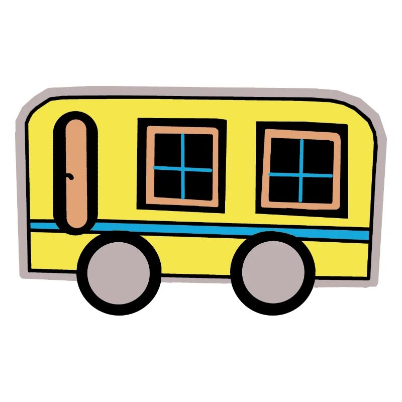 Caravan Motorhome Camping Retro 80s