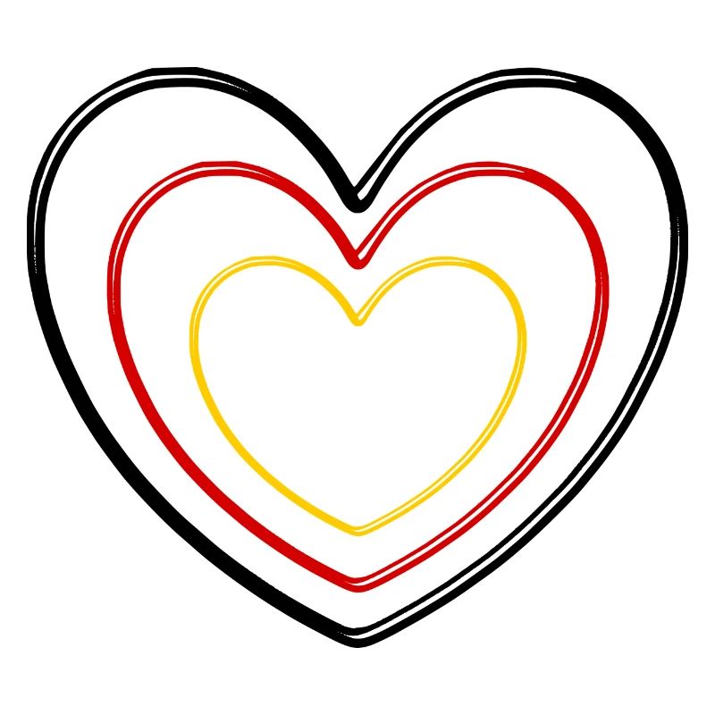 Herz Deutschland Farben