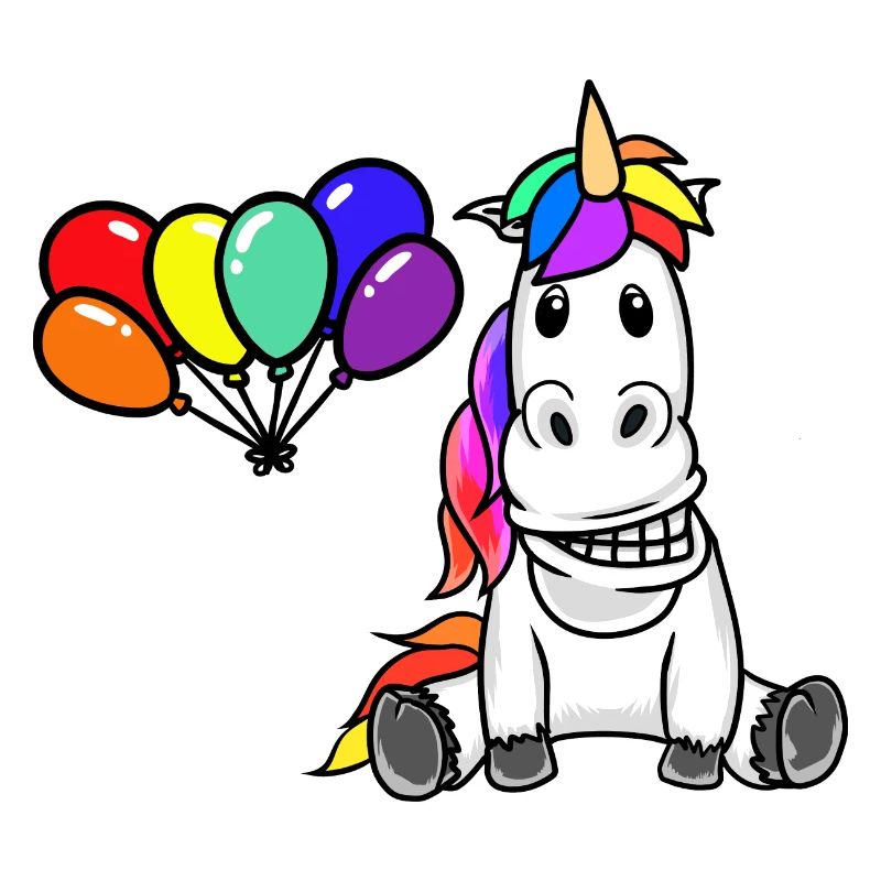 LGBT Einhorn Gay Pride Regenbogen Luftballons