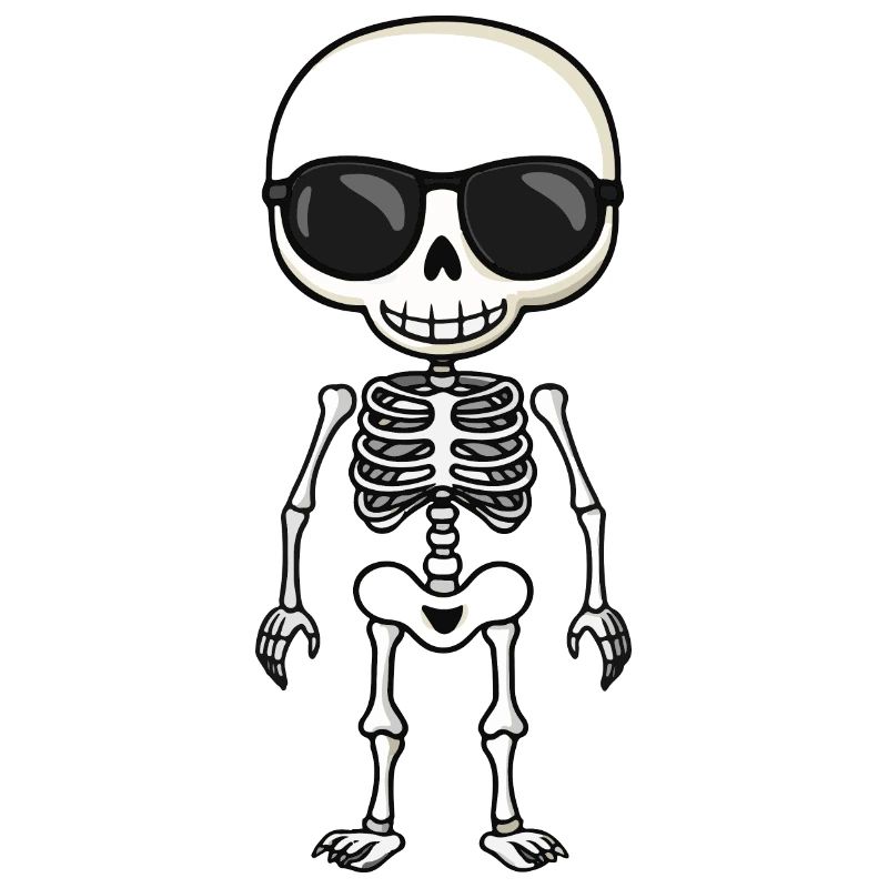 Squelette Bande Dessinée Halloween