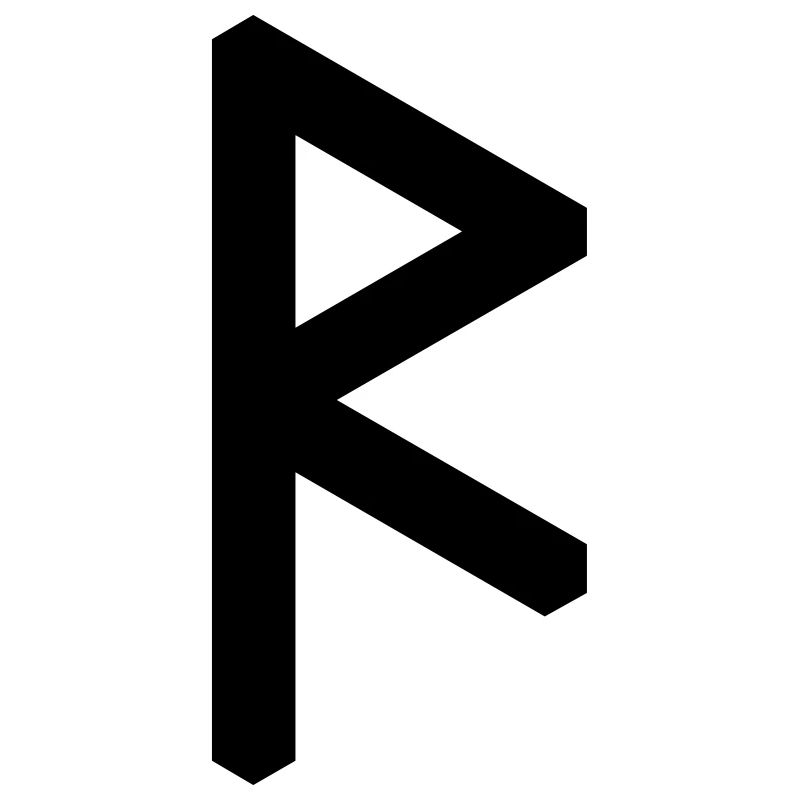 Rune: Raidho ᚱ (R), Quantum Runes Futhark 0 ©