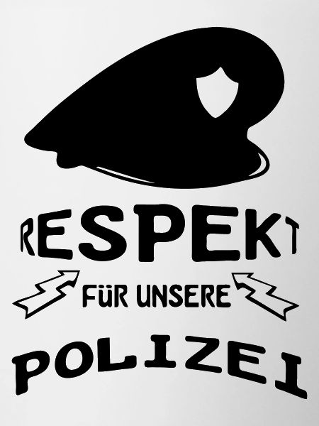 Polizei Respekt Geschenk
