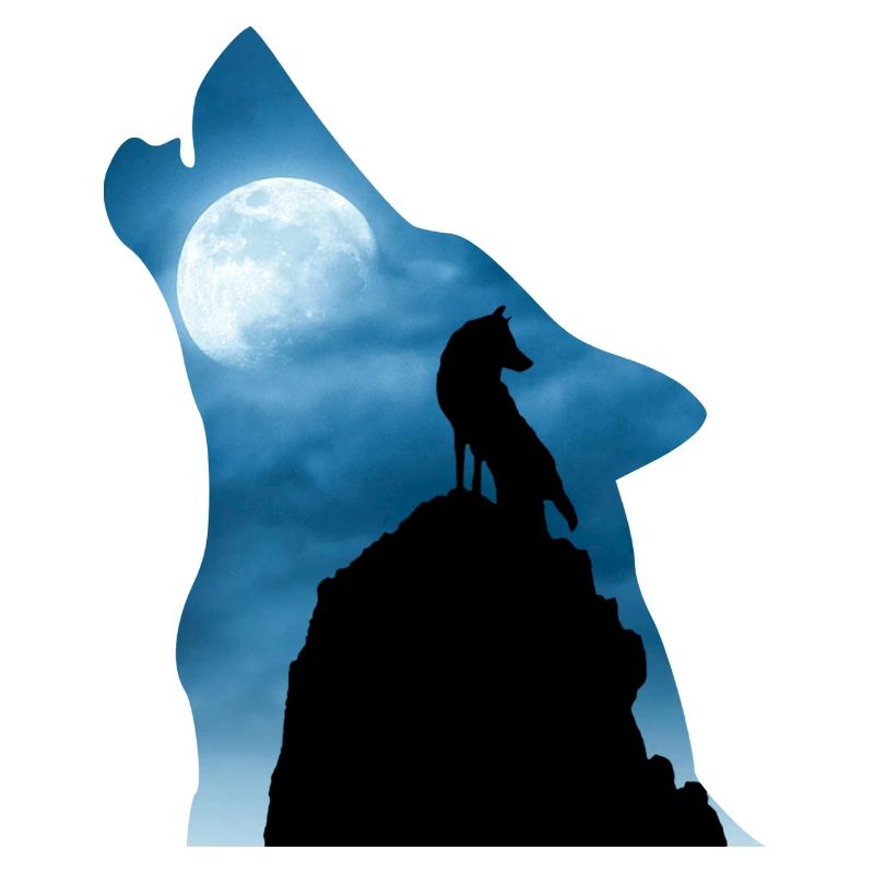 Cooles Wolf T-Shirt, Geschenkidee