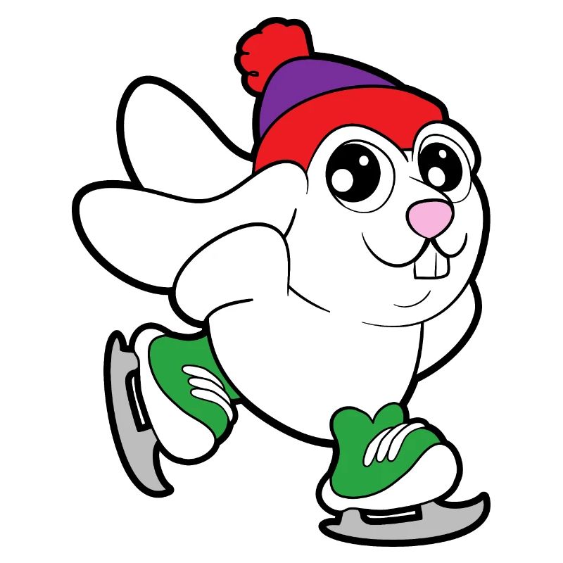 Hase Eiskunstlauf Schlittschuhe Wintersport Eis