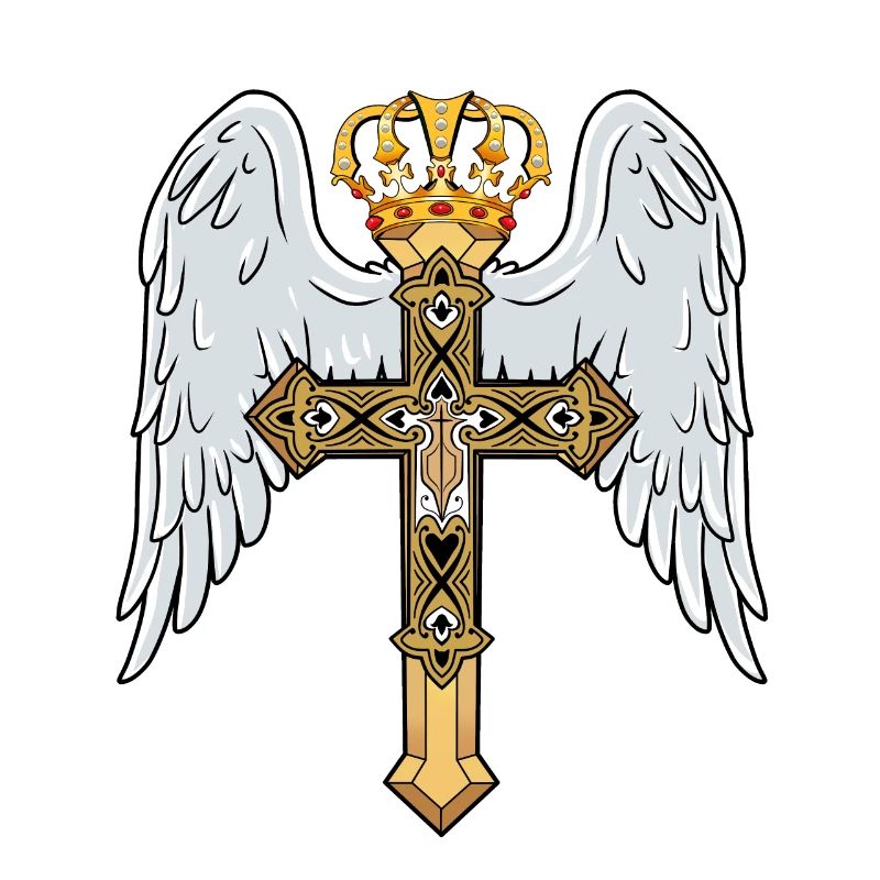 Heavenly Cross with Crown