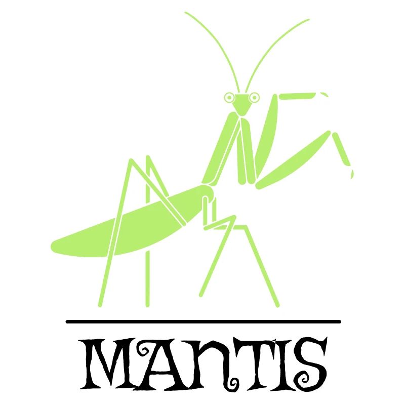 Mantis Gottesanbeterin Insekt Design