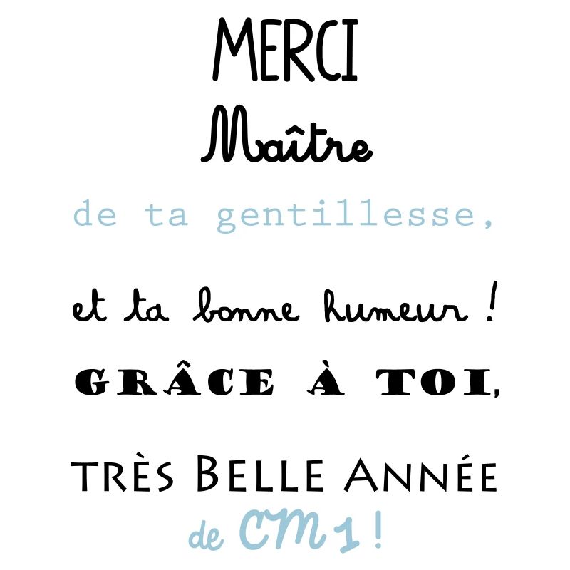 merci maitre cm1 école