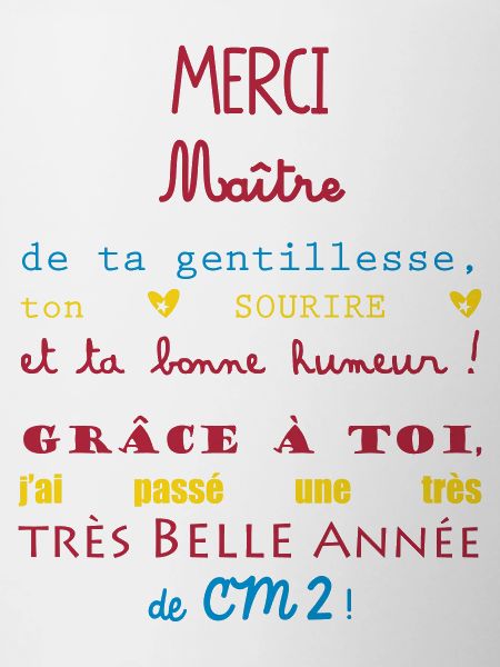 merci maitre cm2 école
