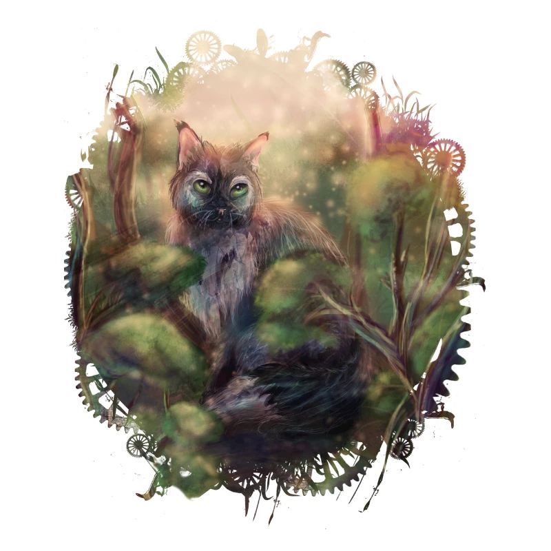 Wildkatze im Wald