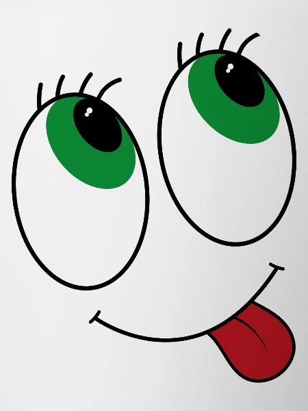 Comic-style eyes