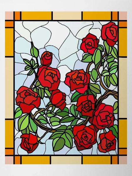Stained Glass Roses