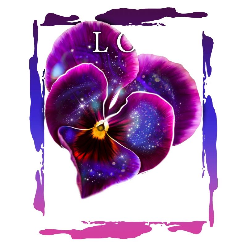 L’amour compte Fleur Saint-Valentin Dicton romantique
