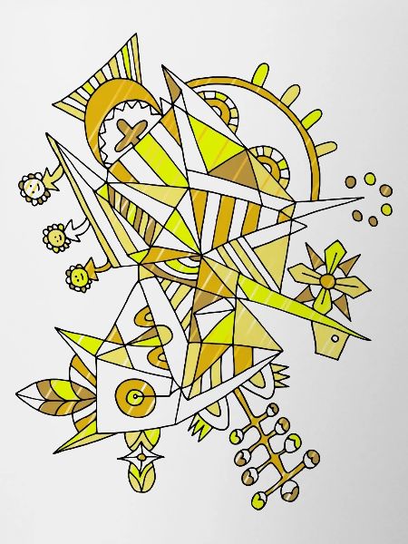 Abstract Geometric World - Motif