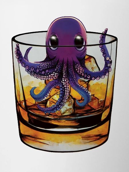 Small squid in whiskey 🥃