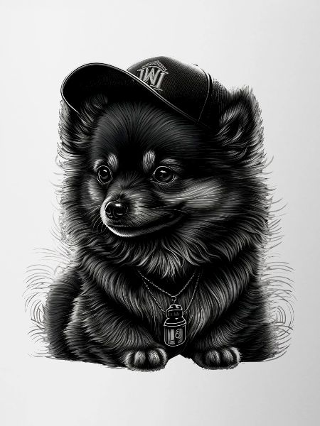 Spitz nain à casquette