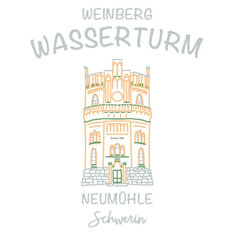 Schwerin, Wasserturm Neumühle auf dem Weinberg