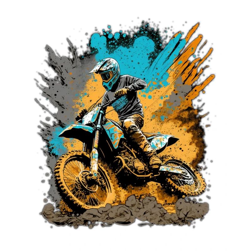Motocross Action Mud Splash