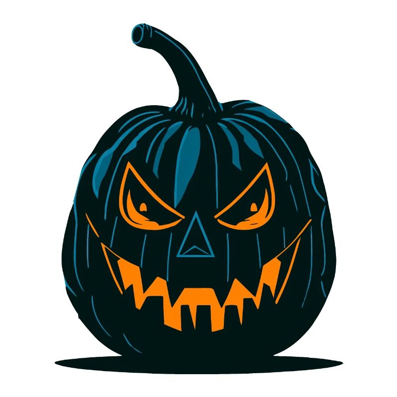 Glowing Jack-o'-Lantern Pumpkin Design