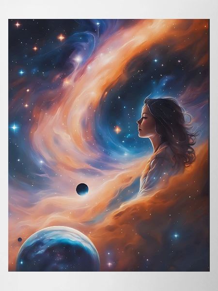 Goddess transcends in stardust