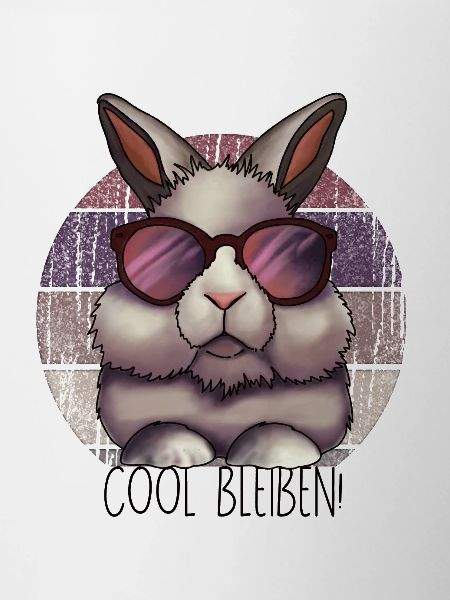 Stay cool – bunny with sunglasses